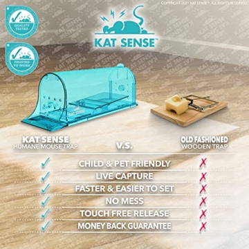 Kat Sense Large Humane Rat Traps for Eco-Friendly Pest Control
