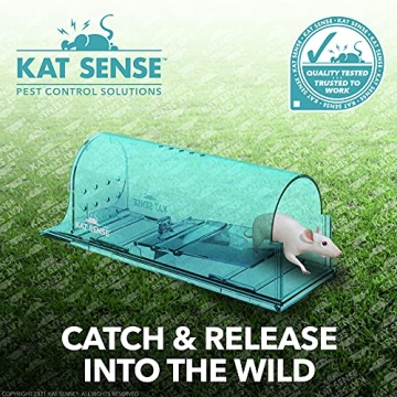 Kat Sense Large Humane Rat Traps for Eco-Friendly Pest Control