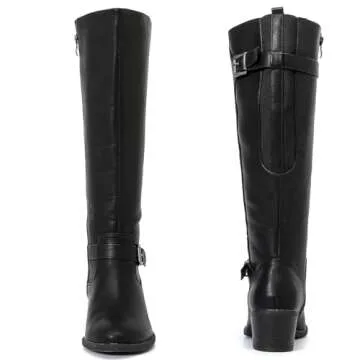 Luoika Women's Extra Wide Calf Knee High Boots for Winter