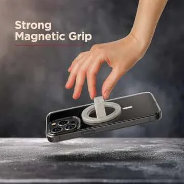 Stylish Magnetic Phone Grip for iPhones - Strong & Durable