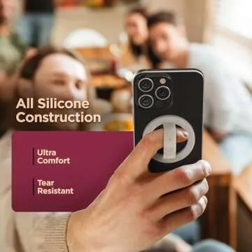 Stylish Magnetic Phone Grip for iPhones - Strong & Durable