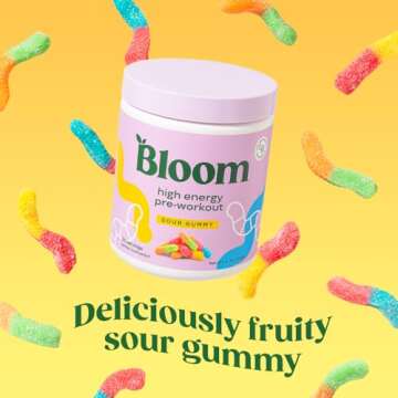 Bloom Nutrition High Energy Pre Workout Powder, Amino Energy with Beta Alanine, Ginseng & L Tyrosine...