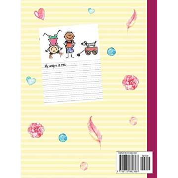 Mermaid Cari Primary Story Journal Composition Book: Grade Level K-2 Draw and Write, Dotted Midline ...