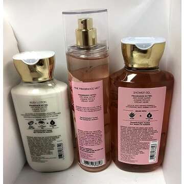 Bath and Body Works - Rose - Shower Gel, Body Lotion, & Fine Fragrance Mist Daily Trio Summer 2018