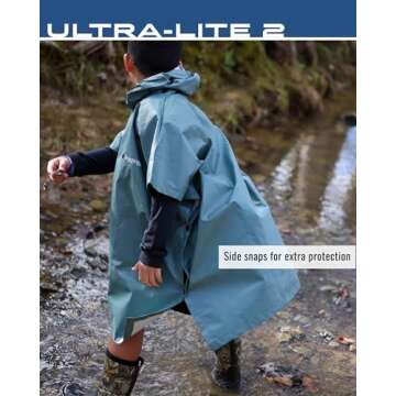 FROGG TOGGS Ultra-Lite2 Youth Waterproof Breathable Poncho