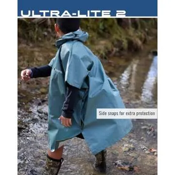 Ultra-Lite Water-Resistant Poncho for Kids & Adults