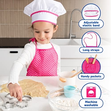 Kids Cooking Chef Set for Pretend Play and Learning
