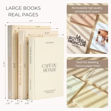 Moncur Home Decorative Book Set - Elegant Home Accents