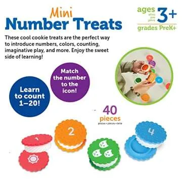 Learning Resources Mini Number Treats Toddler Learning Toy