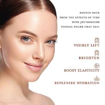 JEU'DEMEURE Collagen, Peptide, Hyaluronic Acid Serum, Instant Face Lift Korean skin care Serum for A...