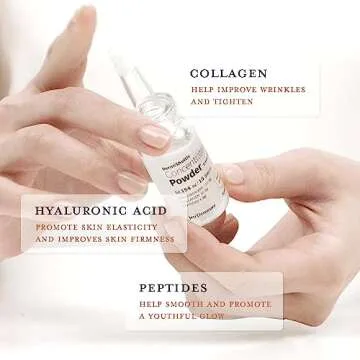 JEU'DEMEURE Collagen, Peptide, Hyaluronic Acid Serum, Instant Face Lift Korean skin care Serum for Anti-Aging, Microneedling, Skin-Firming, Brightening, Hydrating for Face & Eye (without microneedle)