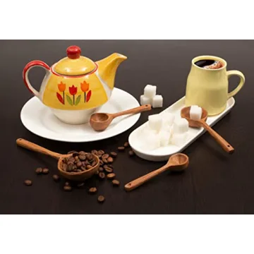 Measuring Spoon Set of 4 - Wood Kitchen Utensils for Cooking