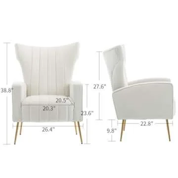 Luxurious HOMEFUN Velvet Accent Chair for Stylish Comfort