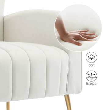 Luxurious HOMEFUN Velvet Accent Chair for Stylish Comfort