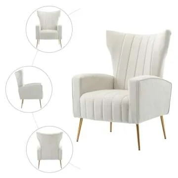 Luxurious HOMEFUN Velvet Accent Chair for Stylish Comfort