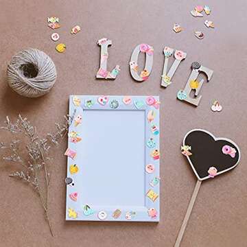 200 Mixed Candy Charms for DIY Crafts and Scrapbooking