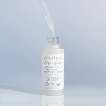 Face Serum by Pacifica - Clean Shot Granactive Retinoid 5% Solution – Anti-Aging Facial Serum with Advanced Retinoid Complex for Fine Lines & Smoother Texture, Vegan & Cruelty-Free, 0.8 Oz
