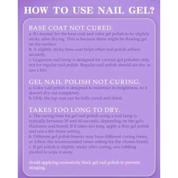 UV LED Nail Lamp, Gugusure 168W Nail Curing Lamps for Home & Salon, Led Nail Dryer for Gel Polish with Automatic Sensor/4 Timer Setting, Professional Nail Art Tools for Fingernail and Toenail Nail