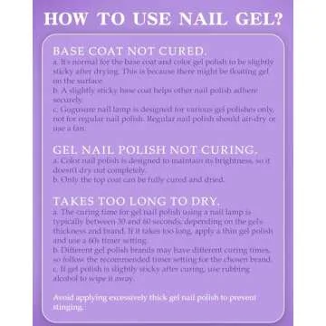 UV LED Nail Lamp, Gugusure 168W Nail Curing Lamps for Home & Salon, Led Nail Dryer for Gel Polish with Automatic Sensor/4 Timer Setting, Professional Nail Art Tools for Fingernail and Toenail Nail