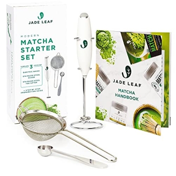 Jade Leaf Matcha Modern Starter Set with Electric Whisk