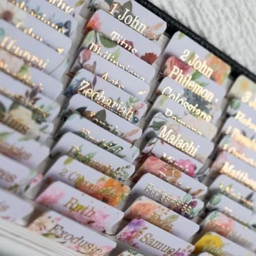 Stunning Gold Foil Bible Tabs for Easy Navigation