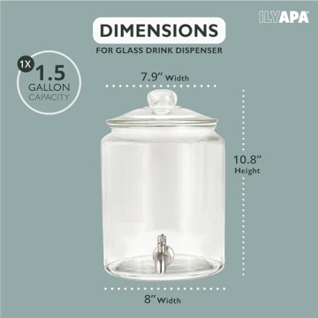 Elegant Ilyapa 1.5 Gallon Beverage Dispenser for Events