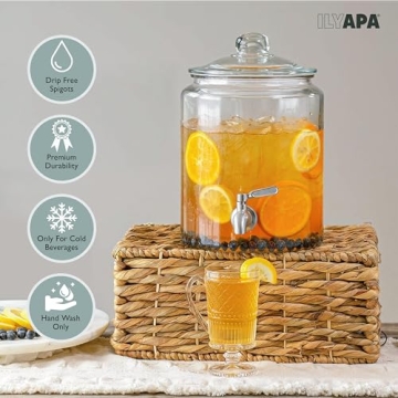 Elegant Ilyapa 1.5 Gallon Beverage Dispenser for Events