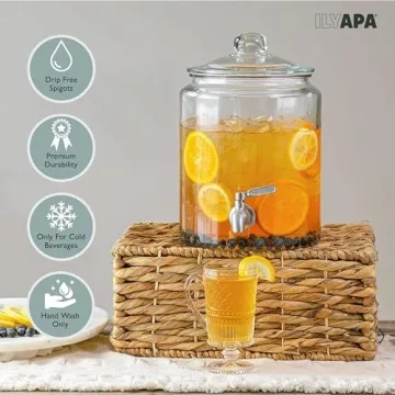 Elegant Ilyapa 1.5 Gallon Beverage Dispenser for Events