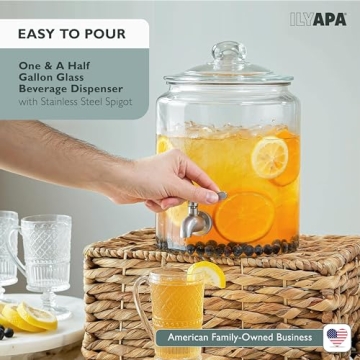 Elegant Ilyapa 1.5 Gallon Beverage Dispenser for Events