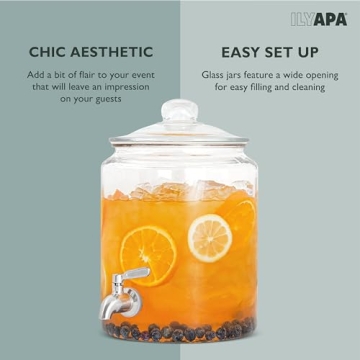 Elegant Ilyapa 1.5 Gallon Beverage Dispenser for Events