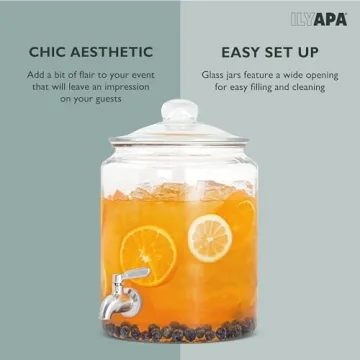 Elegant Ilyapa 1.5 Gallon Beverage Dispenser for Events