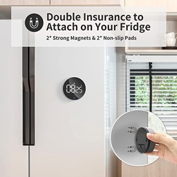 VOCOO Digital Timer - Easy to Use Magnetic Kitchen Timer