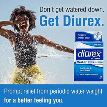 Diurex Ultimate Diuretic Water Pills for Fast Relief 60 Count