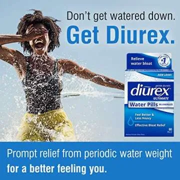 Diurex Ultimate Diuretic Water Pills for Fast Relief 60 Count