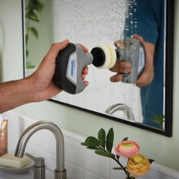 Dremel Versa Power Scrubber Kit with 5 Scrub Daddy Cleaning Sponge Pads - Waterproof Cordless Electric Spin Scrubber, High Speed, Multi-Surface Cleaning for Kitchen, Household, and Bathroom, PC10-07