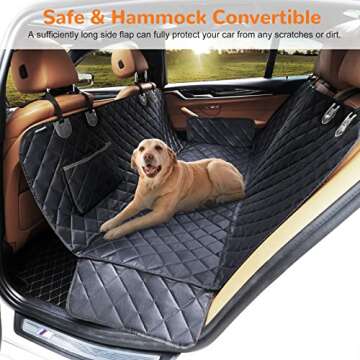 URPOWER 100% Waterproof Pet Seat Cover Car Seat Cover for Pets - Scratch Proof & Nonslip Backing & H...