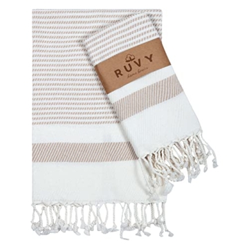 Ruvy Home Basics Turkish Hand Towels for Bathroom Set of 2 | 18"x40", Cotton & Decorative Bathroom, ...