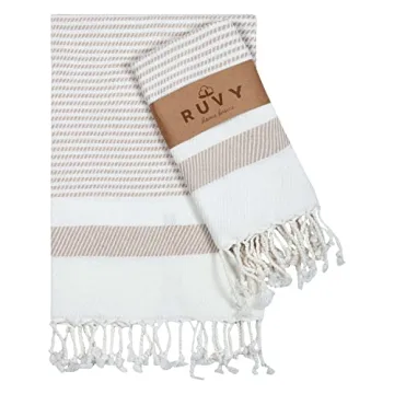 Ruvy Home Basics Turkish Hand Towels for Bathroom Set of 2 | 18"x40", Cotton & Decorative Bathroom, ...