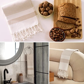 Soft and Stylish Ruvy Turkish Hand Towels Set of 2