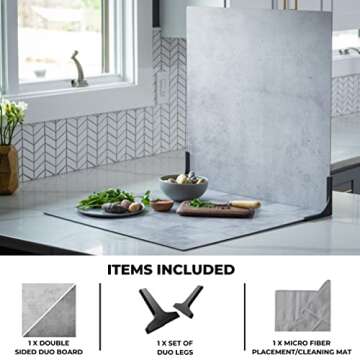 V-FLAT WORLD Duo Board Product Photography Backdrops - 2-Sided Background for Photography, Item & Fo...