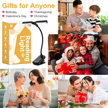 WINCHY Reading Light - Adjustable Clip-On LED for Night Reading