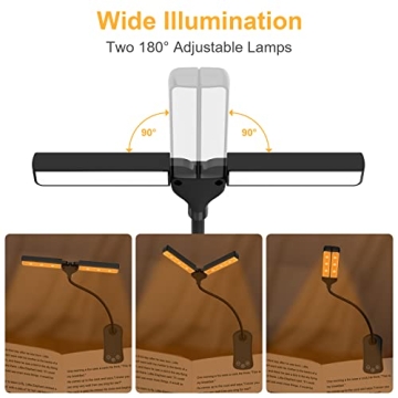 WINCHY Reading Light - Adjustable Clip-On LED for Night Reading