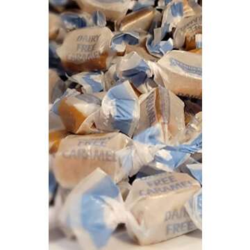 AvenueSweets - Handcrafted Dairy Free Vegan Individually Wrapped Soft Caramels - 2 x 5.2 oz Boxes - Sea Salt