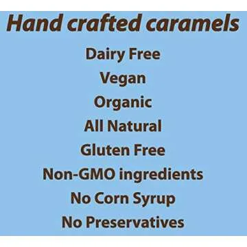 AvenueSweets - Handcrafted Dairy Free Vegan Individually Wrapped Soft Caramels - 2 x 5.2 oz Boxes - Sea Salt