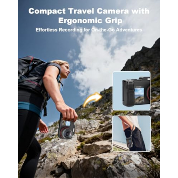 5K 80MP Digital Camera with Dual Screen for Creators