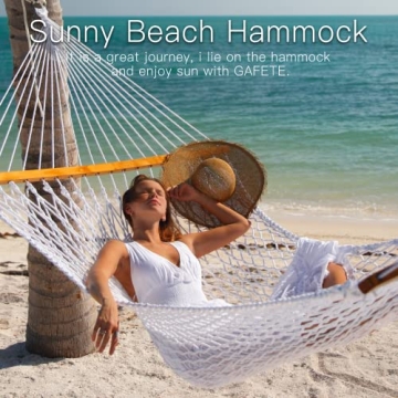 Gafete Cotton Double Hammock with Tree Straps and Hooks