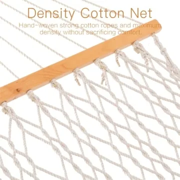 Gafete Cotton Double Hammock with Tree Straps and Hooks