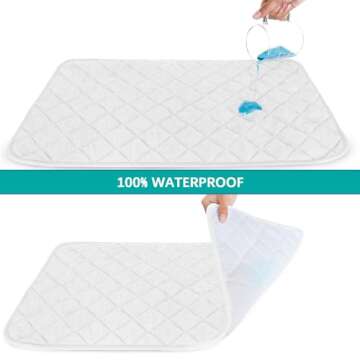 Changing Pad Liner - 5 Pack (Improved Thickness) 14" x 26" Superior Viscose Made from Bamboo Terry S...