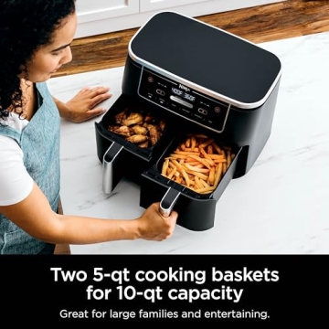 Ninja 10-in-1 Air Fryer, 10 QT, Black DZ302