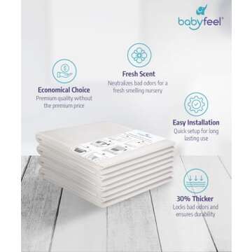 Babyfeel Refills Compatible with DEKOR PLUS Diaper Pails | 4 Pack | Exclusive 30% Extra Thickness | ...